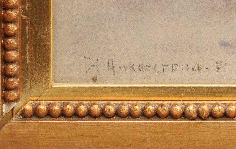HENRIC ANKARCRONA, akvarell, sign o dat 71.