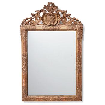 94. A Swedish Baroque early 18th century mirror.