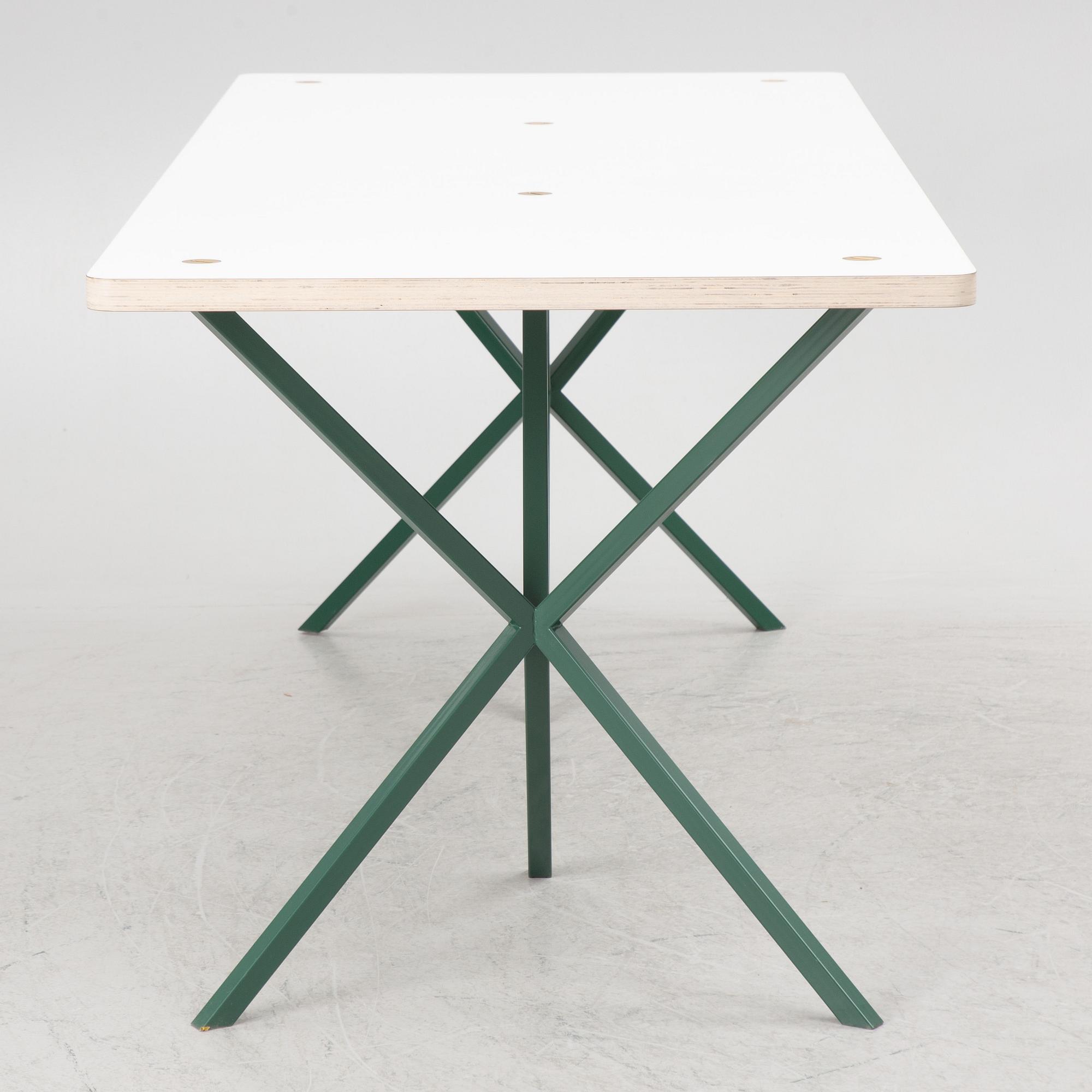 Per Söderberg, dining table, "NEB Dining Table", No Early Birds, Stockholm, 2021.