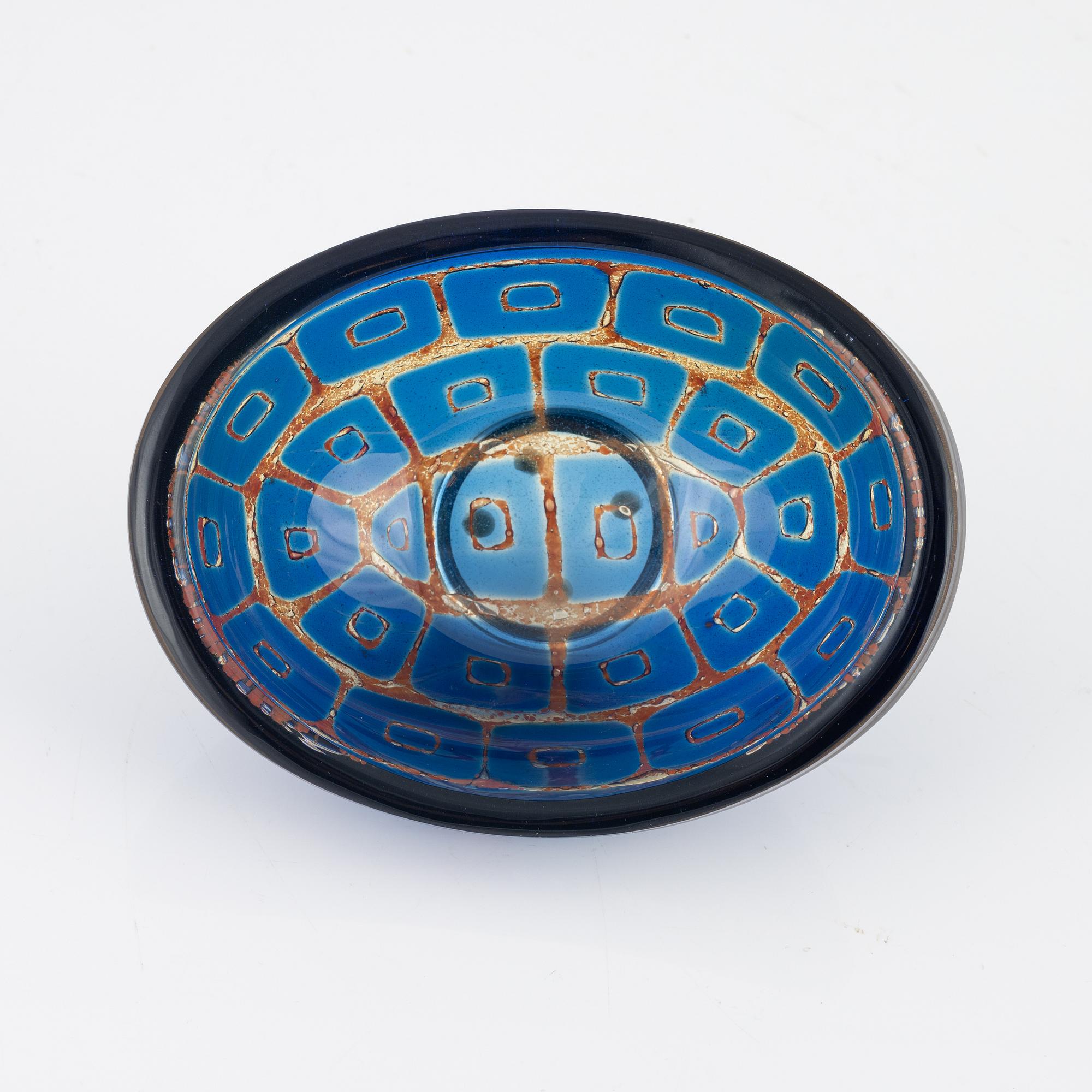 Sven Palmqvist, a 'Ravenna' glass bowl, Orrefors, Sweden 1967.