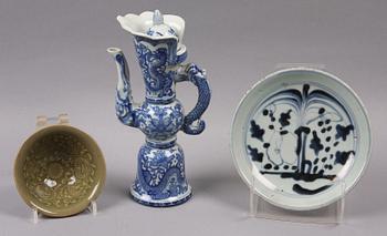 PARTI PORSLIN, 3 delar, Kina. 1900-talets slut.