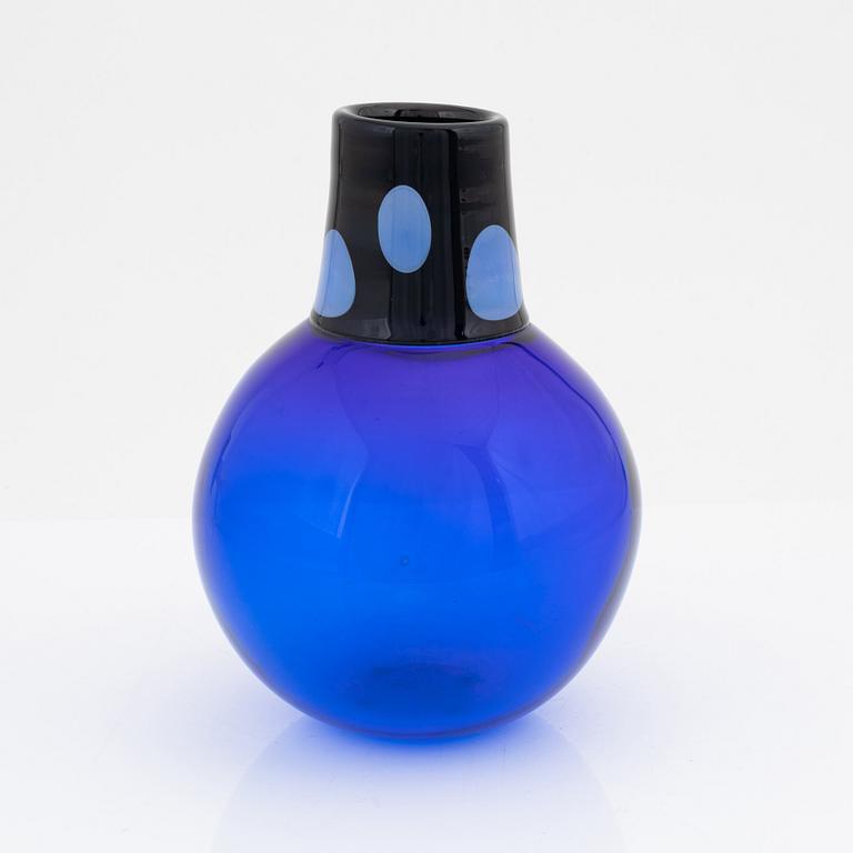 Gunnel Sahlin, a glass vase, Kosta Boda, Sweden.