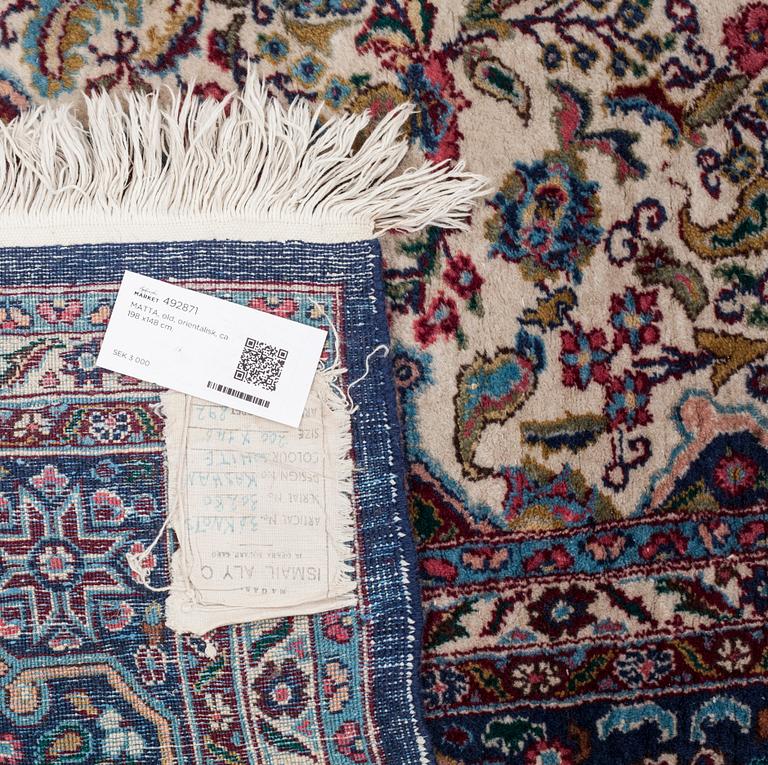 MATTA, old, orientalisk, ca 198 x148 cm.