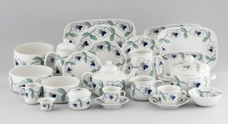 114 Sylvia porcelain pieces, designed by Sylvia Leuchovius for Rörstrand, 20th century.