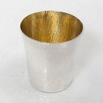 Six silver beakers, mark of Mema, Lidköping 1979.