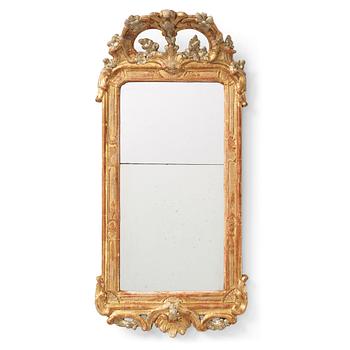 82. A Gustavian mirror by J Åkerblad (master in Stockholm 1758-1799), 1770s.