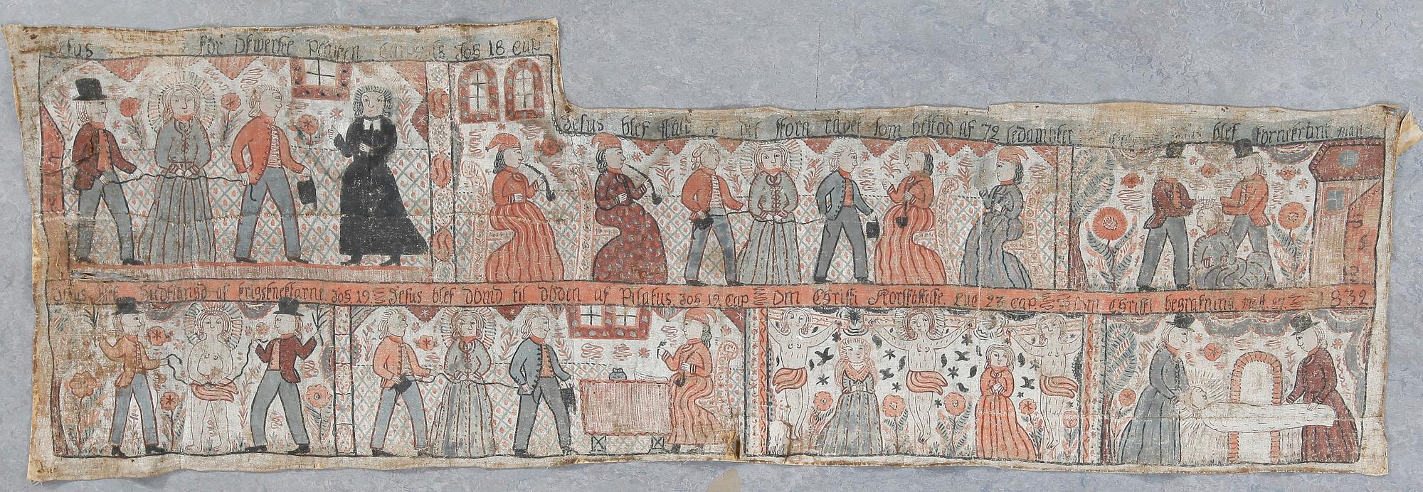 VÄGGBONAD, 1700/1800-tal.