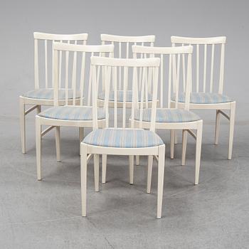 Six 'Herrgården' chairs by Carl Malmsten for Bodafors.