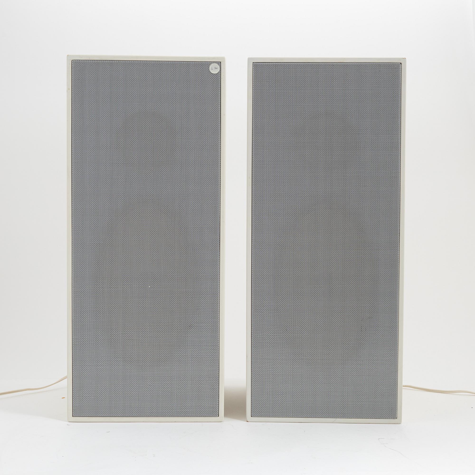 Dieter Rams, högtalare, ett par, L 20, Braun.