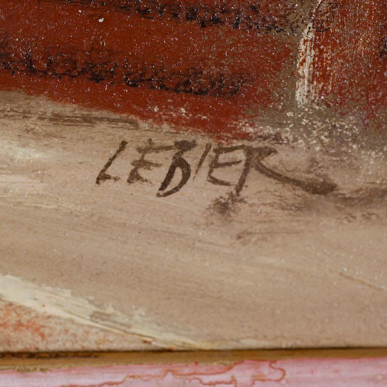DANIEL LEBIER, olja på duk, signerad.