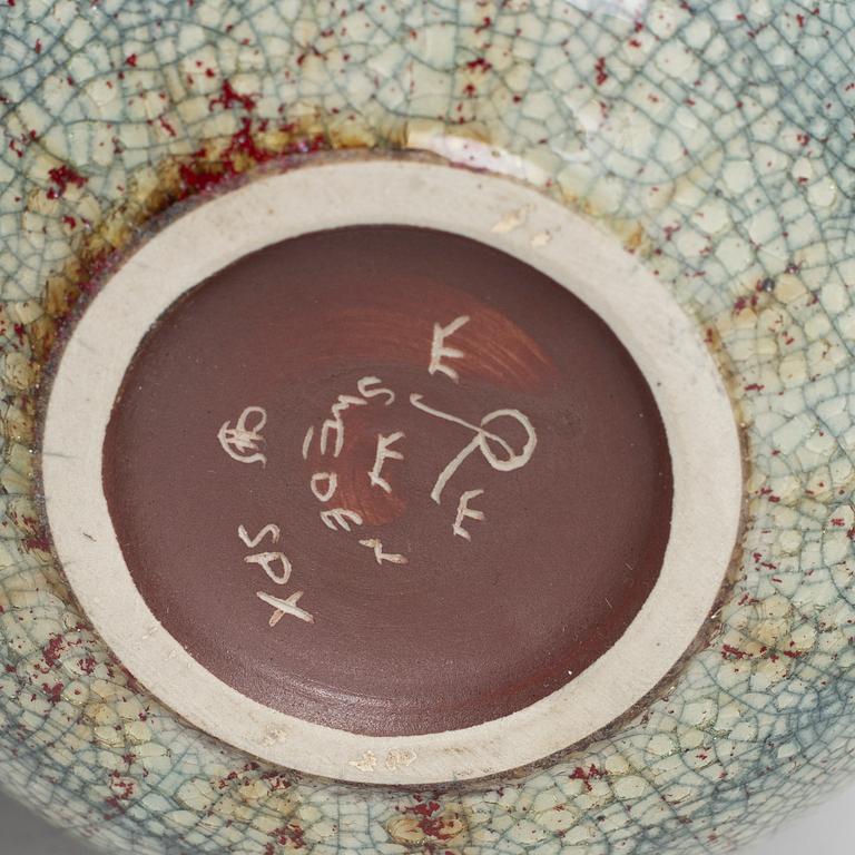 CARL-HARRY STÅLHANE, a stoneware vase, Rörstrand, Sweden, mid 20th century.