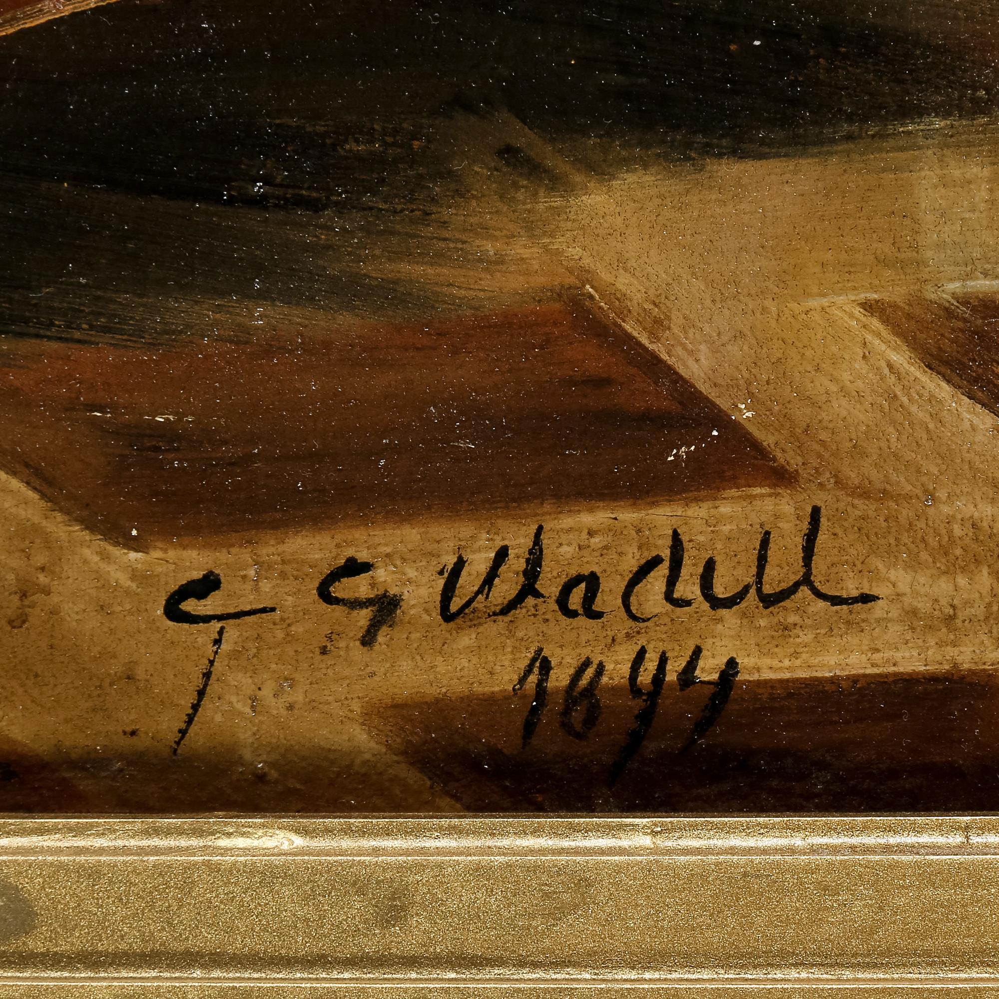 CARL GABRIEL WADELL, olja på duk, signerad och daterad 1894.