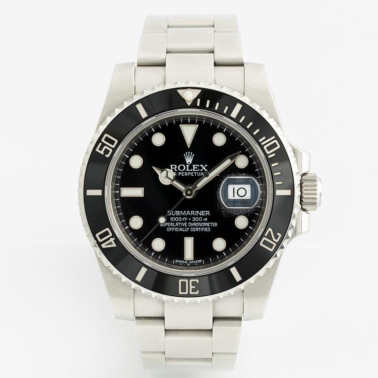 Rolex, Oyster Perpetual Date, Submariner, wristwatch, 40 mm.