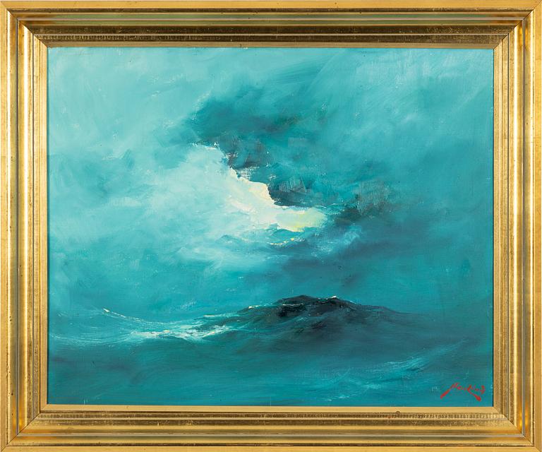 Axel Lind, oil on canvas, signed.