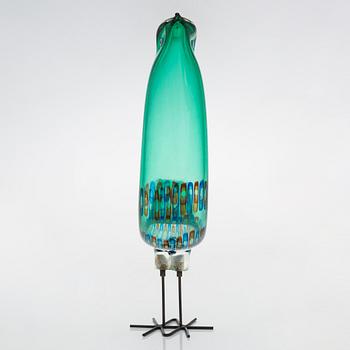 Alessandro Pianon, a 1960s Pulcino', glass sculpture, Vistosi, Murano, Italy.