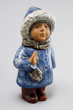 LISA LARSON, three stoneware figurines for Gustavsberg, second half of the 20th century.