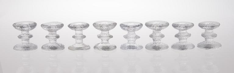 TIMO SARPANEVA, A SET OF TWENTY "Festivo" glass candlesticks. Iittala.