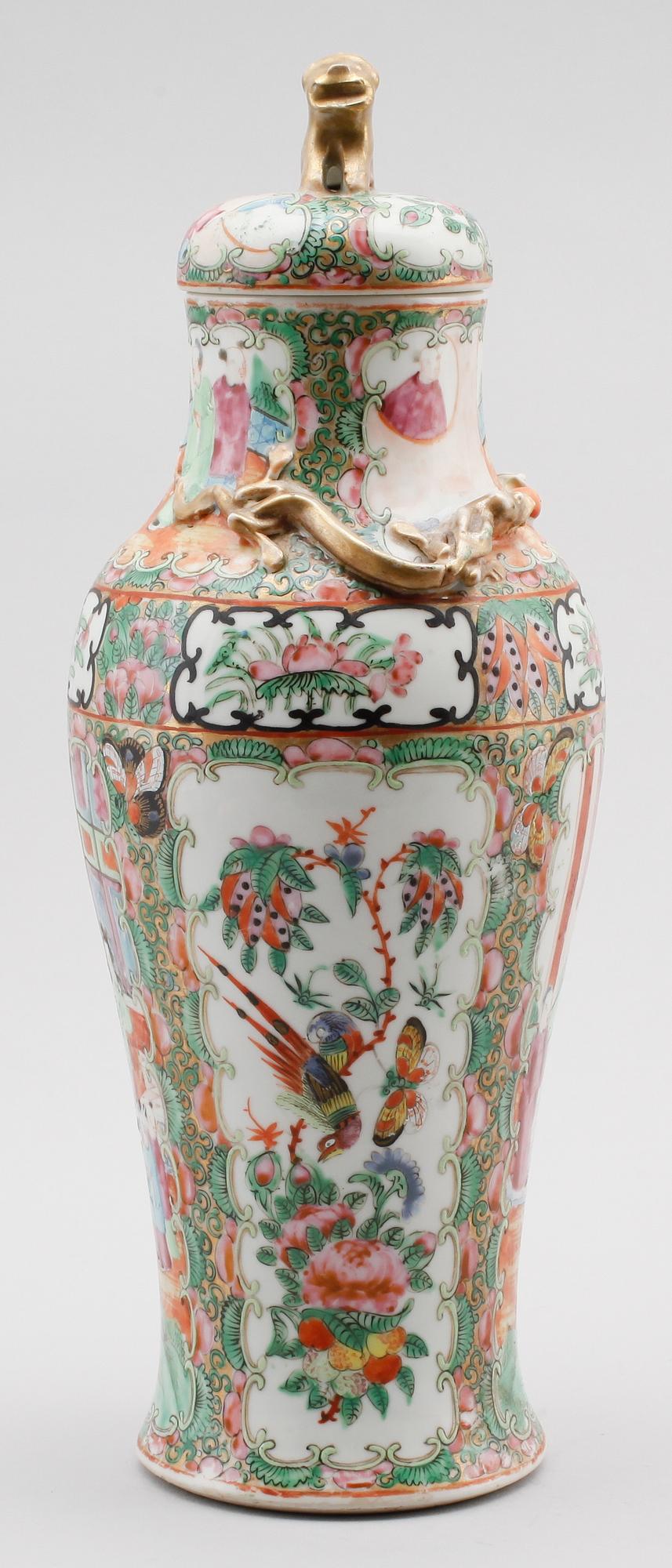LOCKURNA, porslin, Kina, Kanton, 1800-tal.