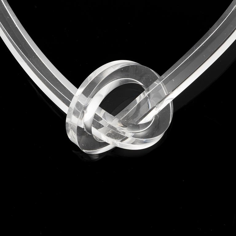 Siv Lagerström, two collars, acrylic plastic and pyrite.