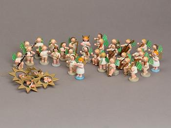 ÄNGLAORKESTER,ca  30 st, Erzgebirge, Tyskland, 1900-talets andra hälft.