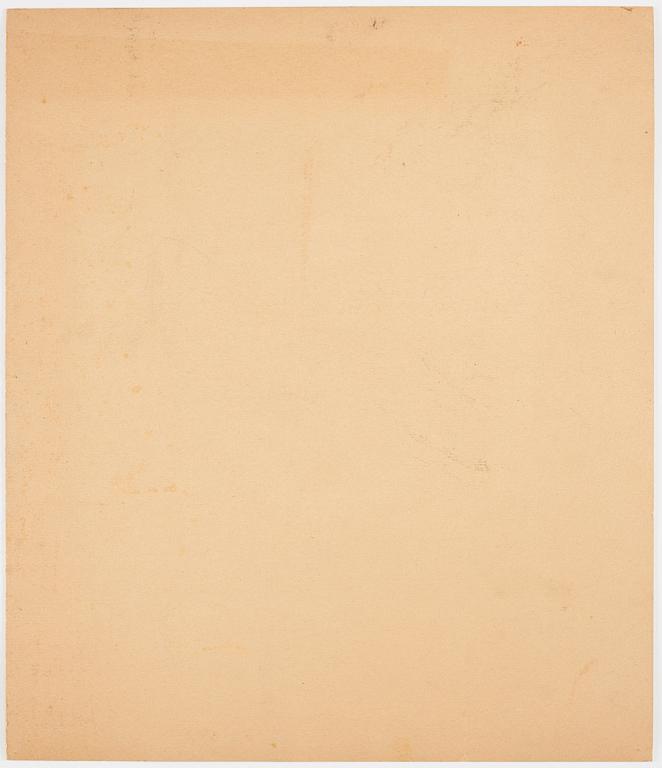 CO Hultén, blandteknik med collage, signerad och utförd 1938.