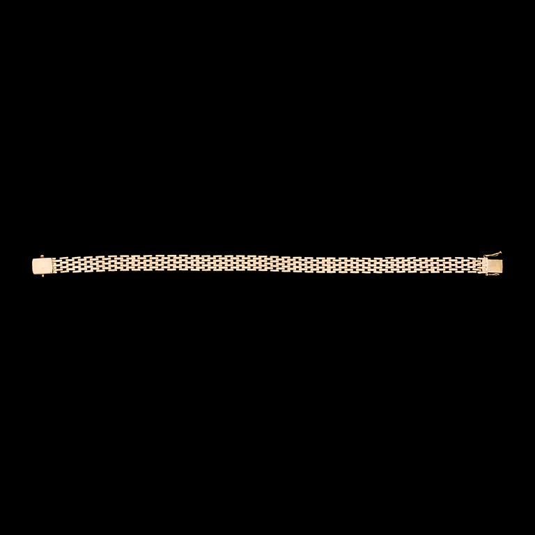 ARMLÄNK, 18k guld. Vikt ca 15 g.