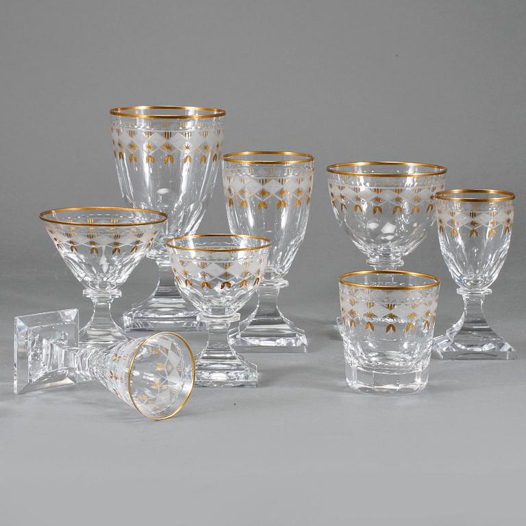 GLASSERVIS, 66 delar, "Odelberg Junior", Kosta, 1900-talets andra hälft.