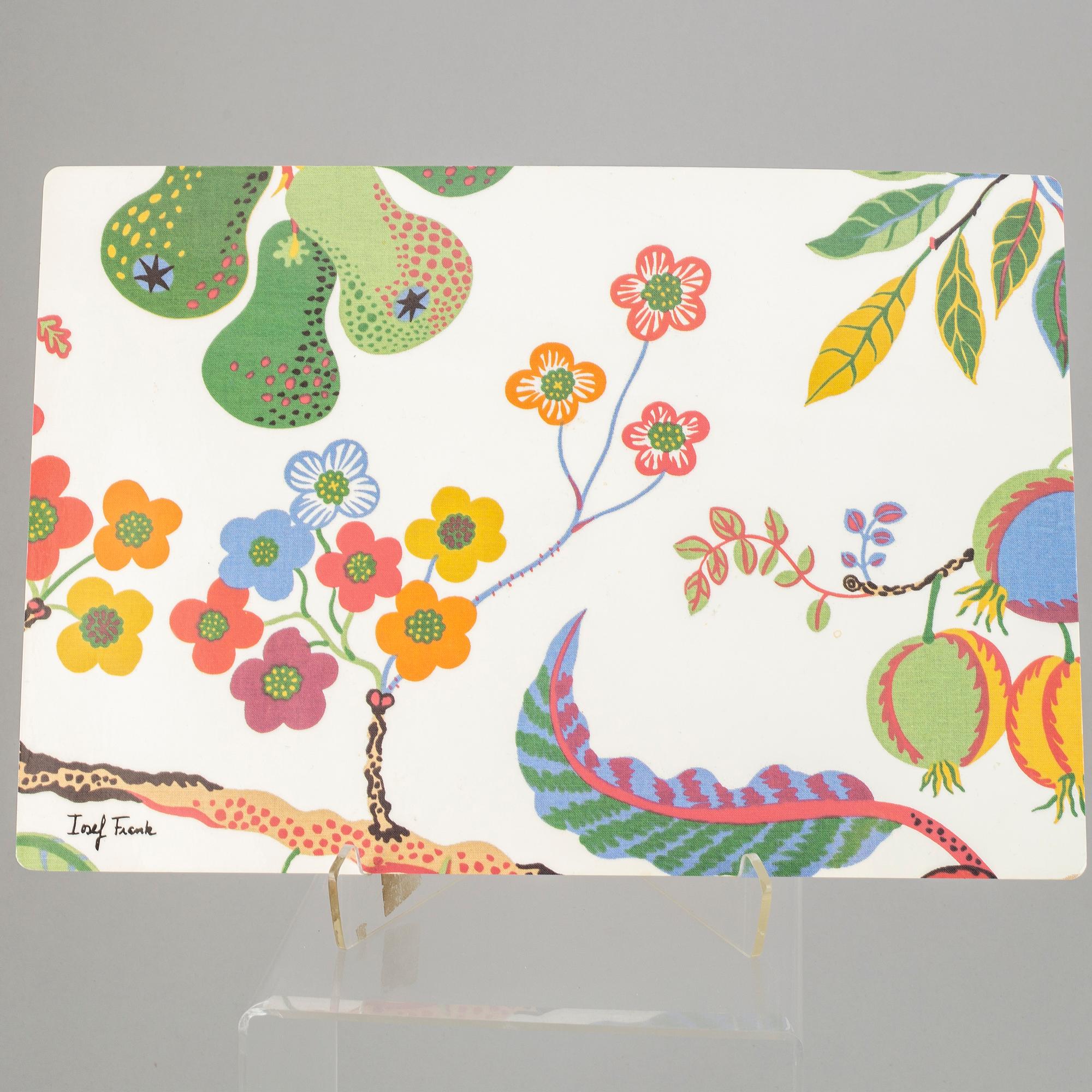 JOSEF FRANK, coasters, oven gloves, and apron.