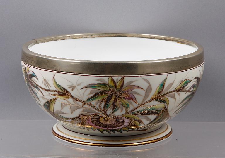 SKÅL, glas och metall. 1800-talets slut.