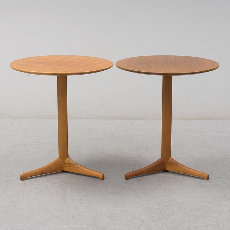 A pair of Kerstin Hörlin-Holmquist 'Äpplet' tables, for Nordiska Kompaniet, 1965.