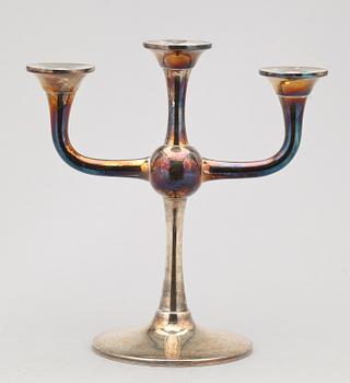 KANDELABER, silver, Karl Jörgen Otteren, märkt, 1900-talets andra hälft.