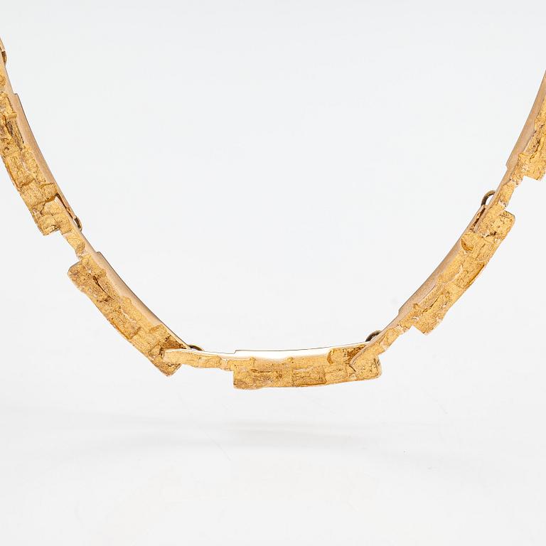 Björn Weckström, collier "Stor tundra", 14K guld. Lapponia 1970.