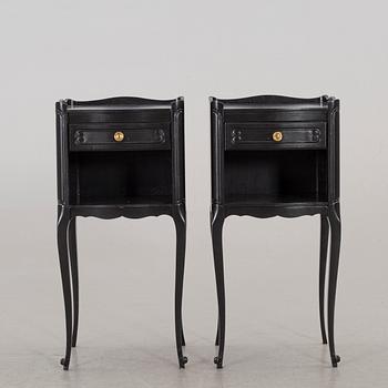 A pair of second half of the 20th century bedside tables.