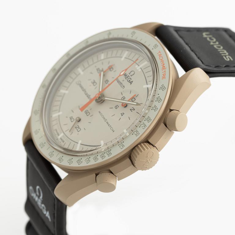 Omega/Swatch, MoonSwatch, "No Reserve", collection of 14 pcs, chronograph, wristwatches, 42 mm.