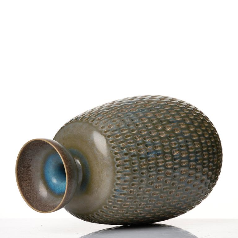Stig Lindberg, a stoneware vase, Gustavsberg studio, Sweden ca 1960.
