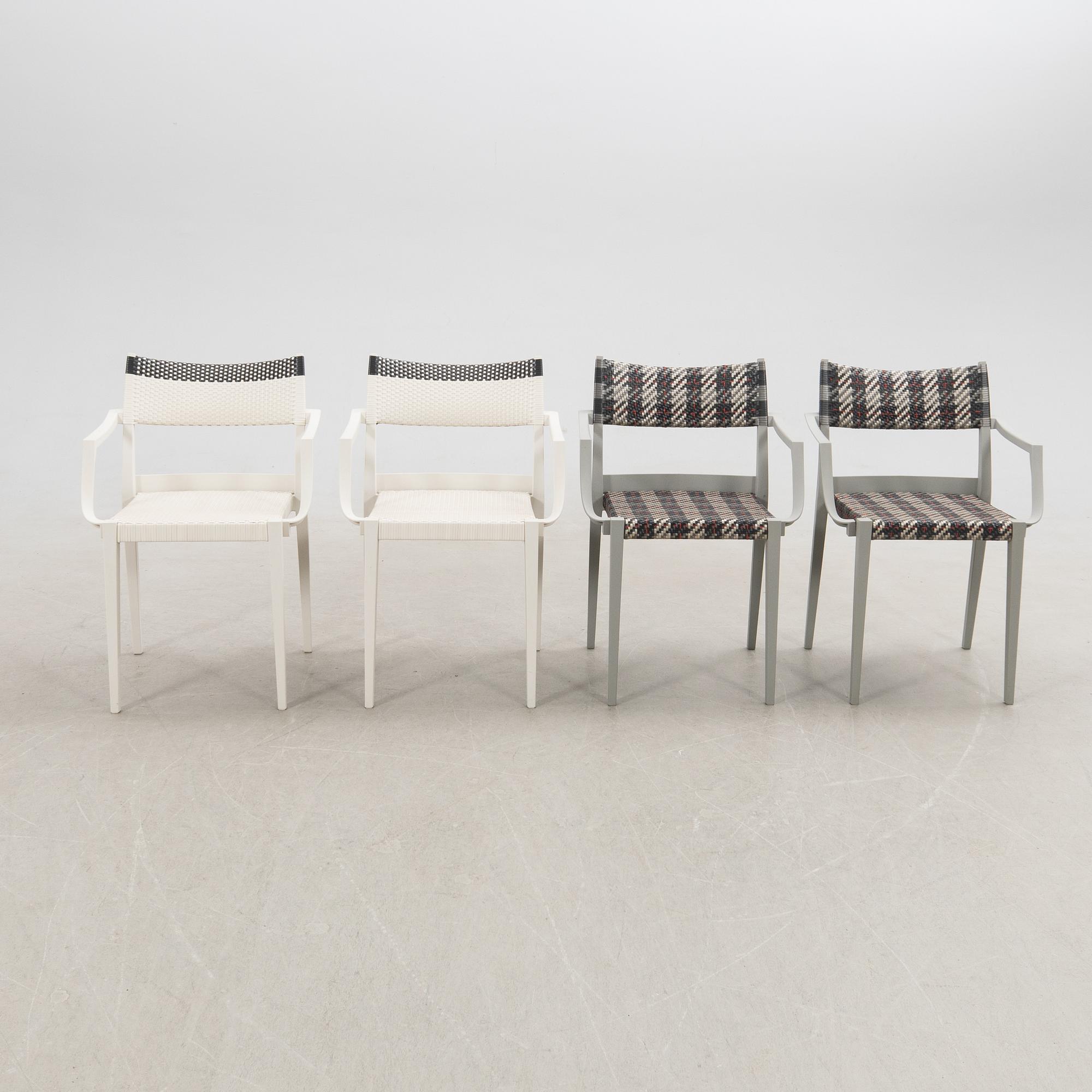 Philippe Starck, stolar, 8 st, "Play", Dedon, 2000-tal.