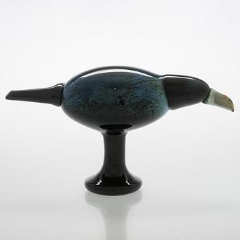 Oiva Toikka, a glass bird "Falcon". Signed Oiva Toikka Nuutajärvi.