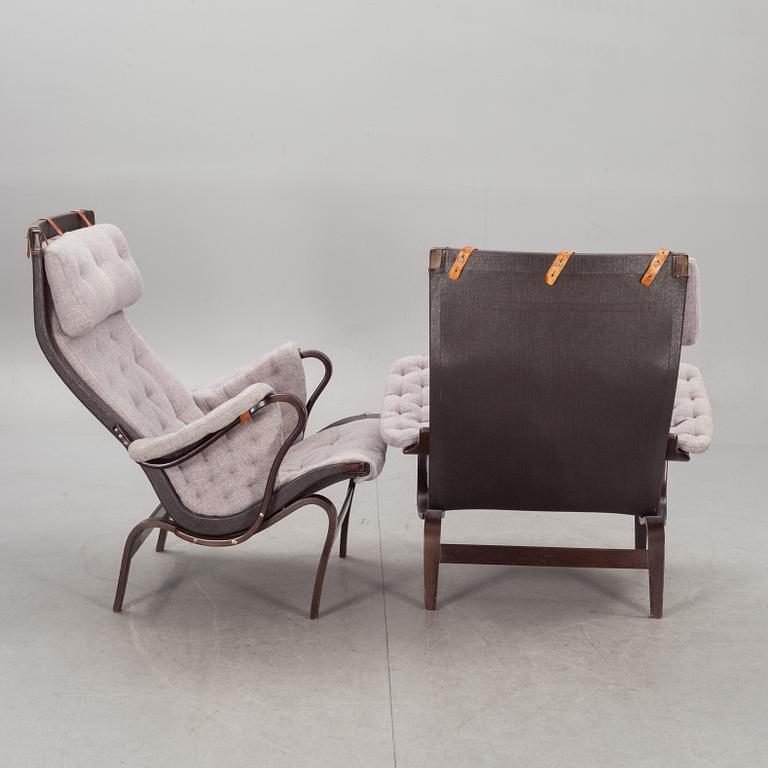 FÅTÖLJER, ett par, "Pernilla", Bruno Mathsson, Dux.