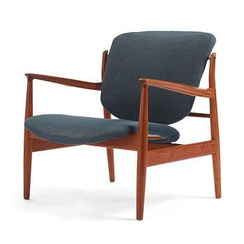 Finn Juhl, a "FD 136" easy chair, France & Daverkosen, Denmark, 1950s.