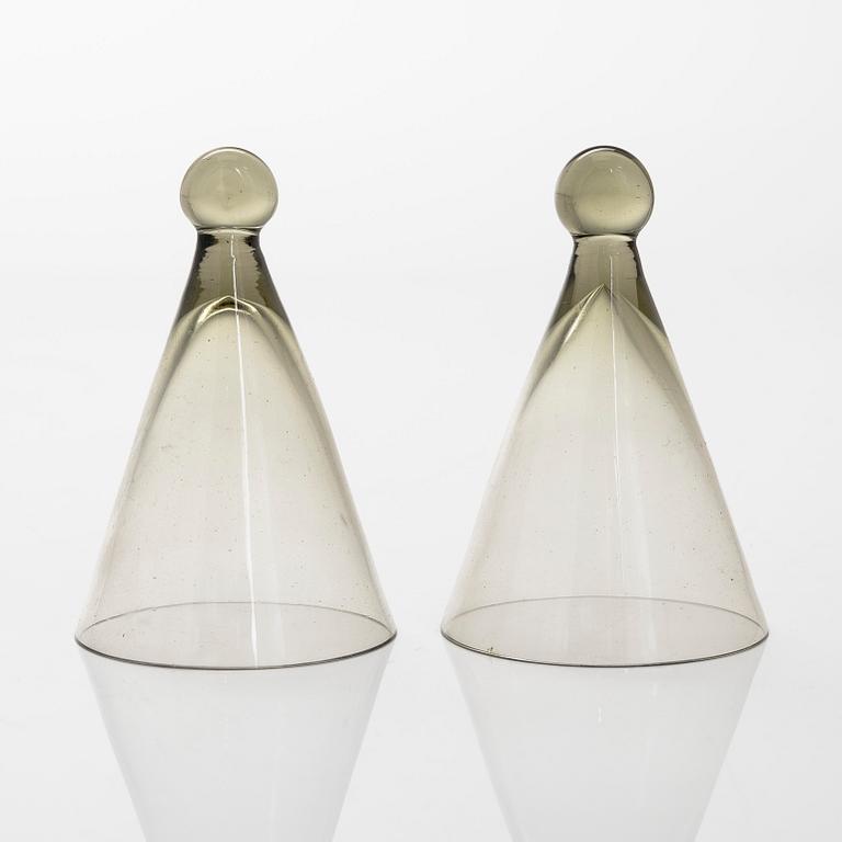 Kaj Franck, a set of six early 1950s schnapps glasses for Nuutajärvi.