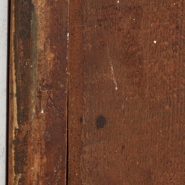 SPEGELLAMPETT, för två ljus, av Johan Åkerblad 1769 (mästare i Stockholm 1758-1799), rokoko.