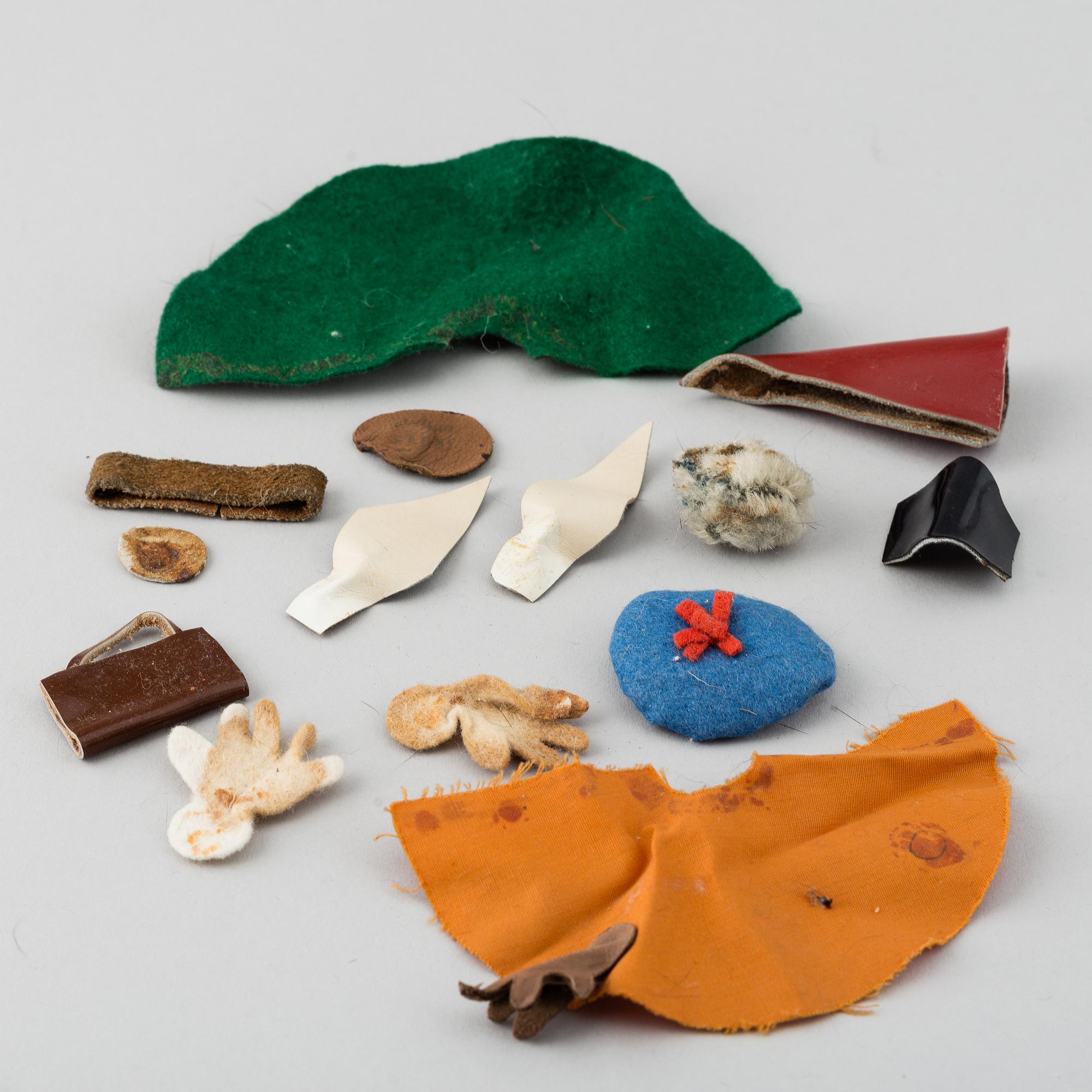 ATELIER FAUNI, muminfigurer 10 st, Finland, ca 1950-60-tal.