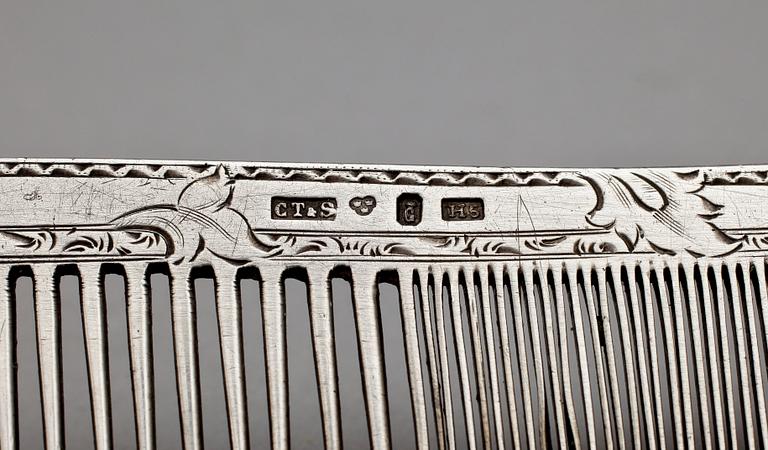 DOSOR, 2 st, SAMT KAM, silver, 1800-1900-tal. Tot vikt 373 gram.