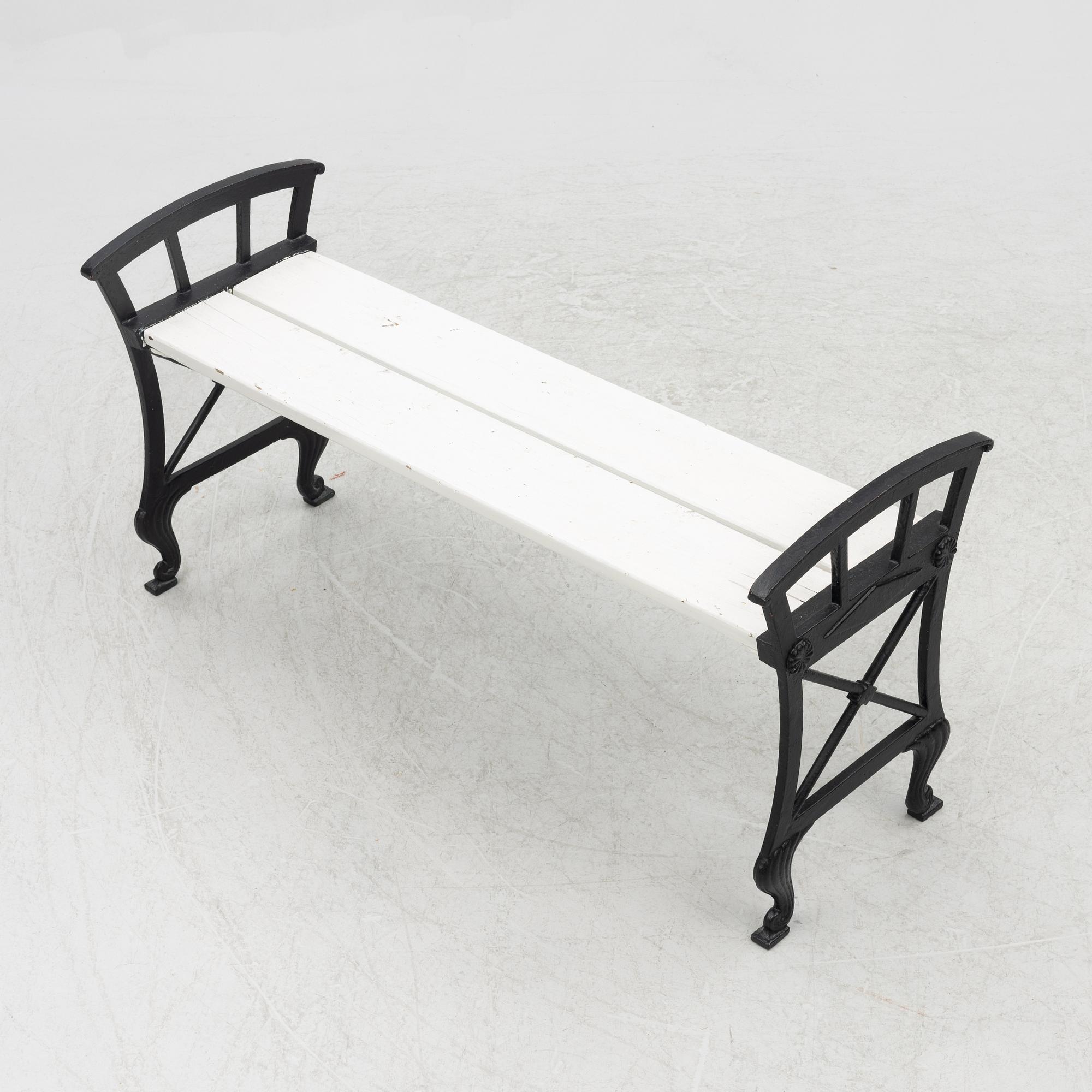 Folke Bensow, bänk, "Parkbänk nr 2", Näfveqvarns bruk.