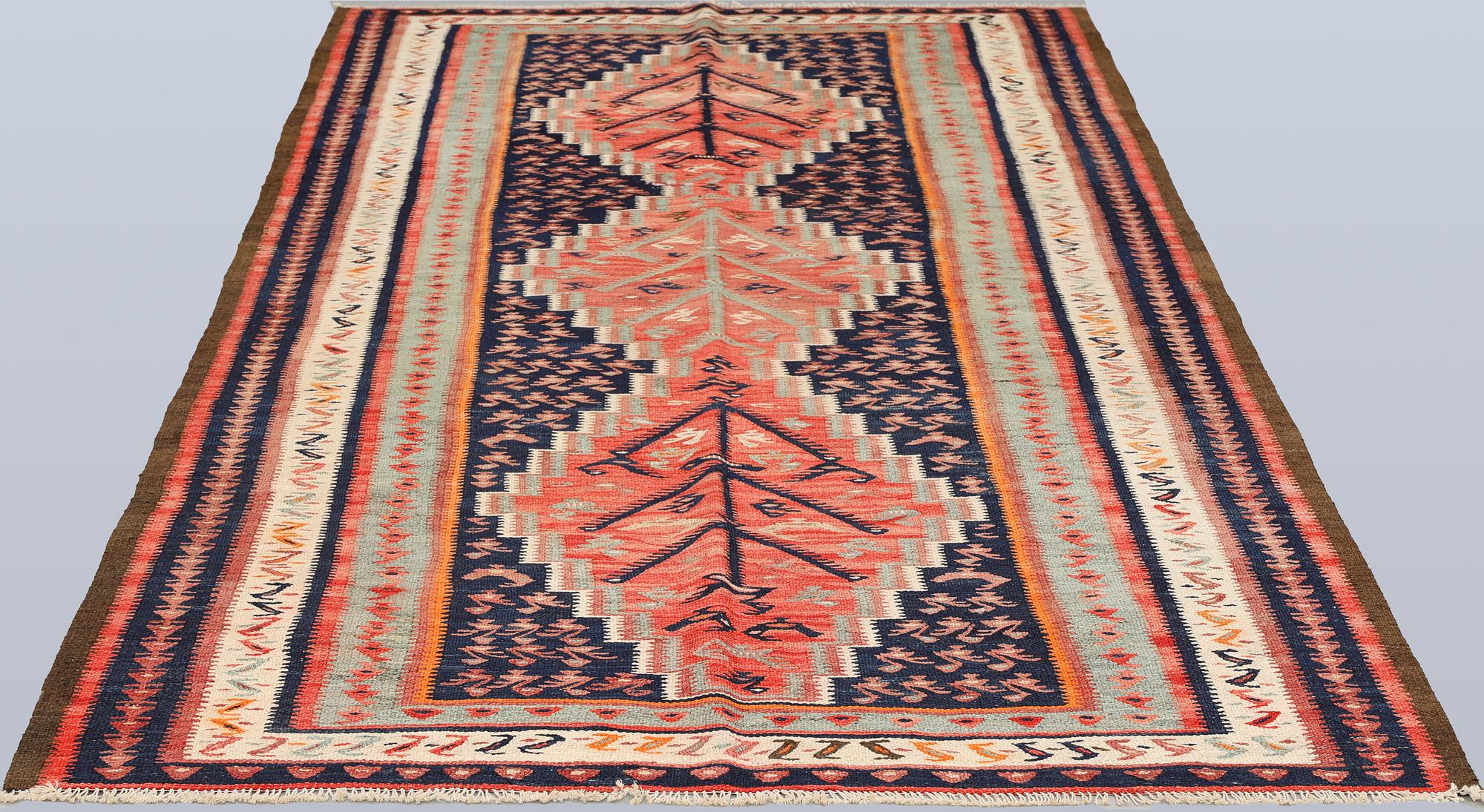 A Nomad Kelim cord carpet, 290 x 142 cm.