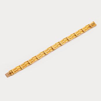 Björn Weckström, a 14K gold 'Cascade' bracelet for Lapponia 1974.