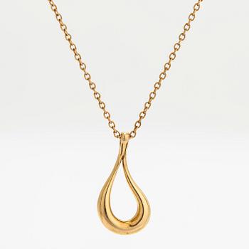 Tiffany & Co, Elsa Peretti, halsband, "Open Teardrop", 18K guld.