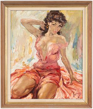 CHARLES ROKA, oil on canvas, signed.
