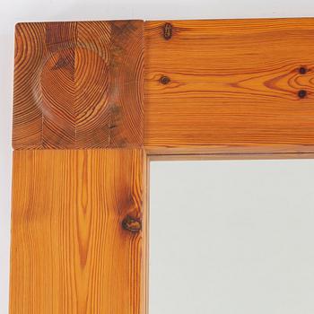 A 1960s-70s swedish pine mirror.