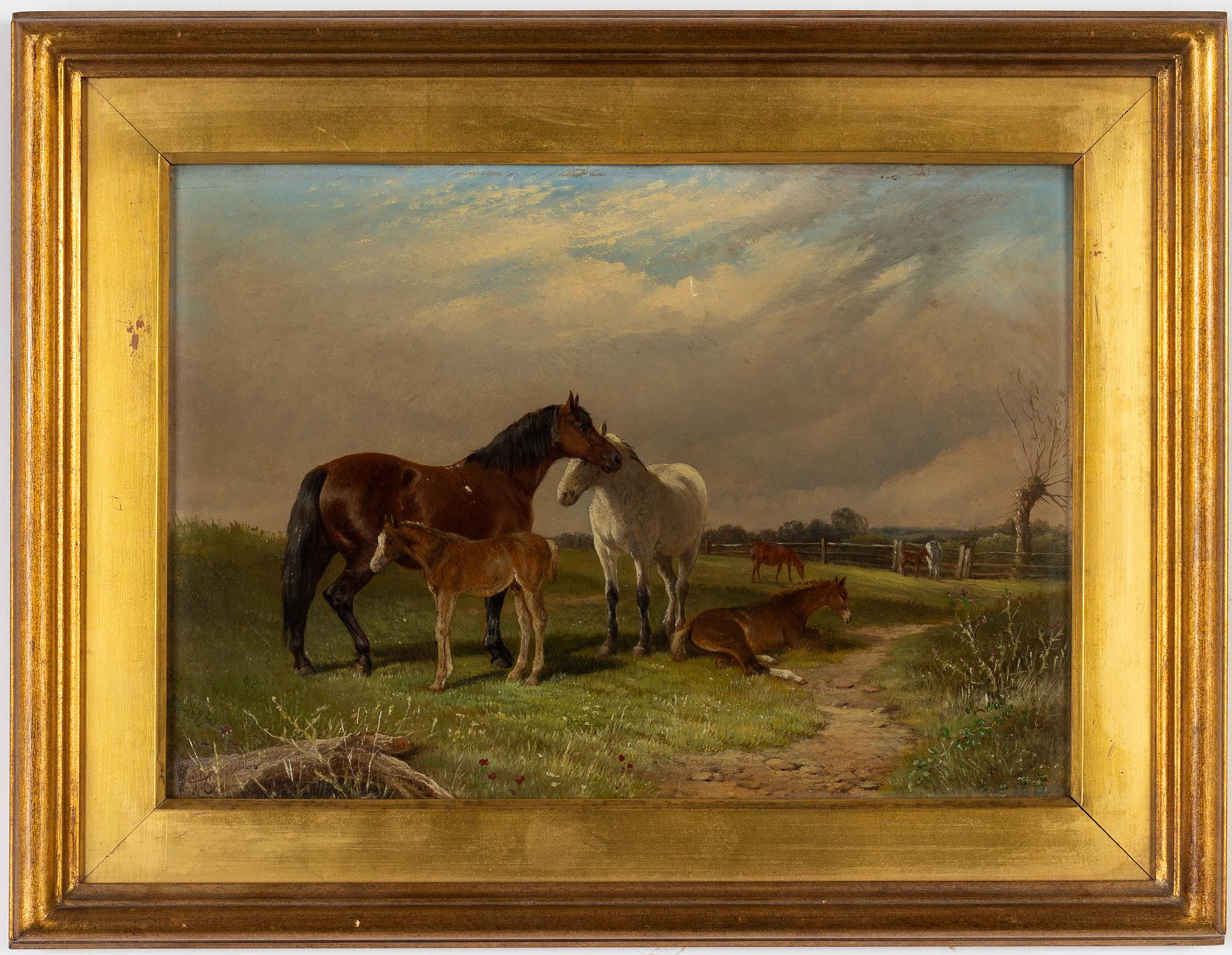 Unidentified artist, oil on board, England, 19th Century.